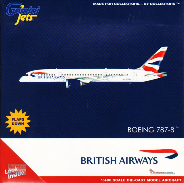 GEMGJ2107F 1:400 Gemini Jets British Airways B787-8 Reg #G-ZBJG Flaps Down Version (pre-painted/pre-built)