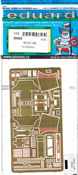 EDU36492 1:35 Eduard PE - WC-51 Detail Set (ZVE kit)