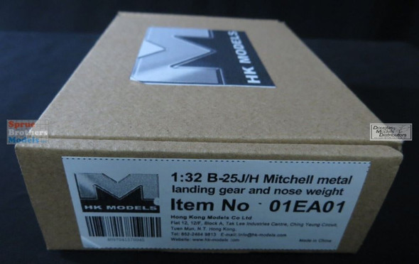 HKM01EA01 1:32 HK Models Metal Landing Gear & Nose Weight Set for B-25H B-25J Mitchell (HKM kit)