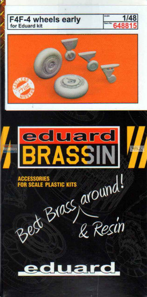 EDU648815 1:48 Eduard Brassin F4F-4 Wildcat Early Wheels (EDU kit)