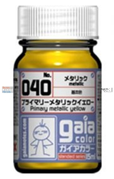 GAN33040 GaiaNotes Paint - Primary Color Metallic Yellow 15ml