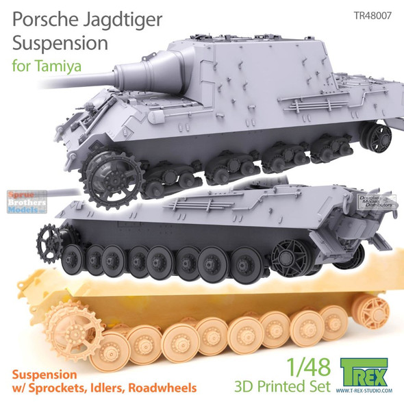 TRXTR48007 1:48 TRex - Jagdtiger Porsche Suspension (TAM kit)