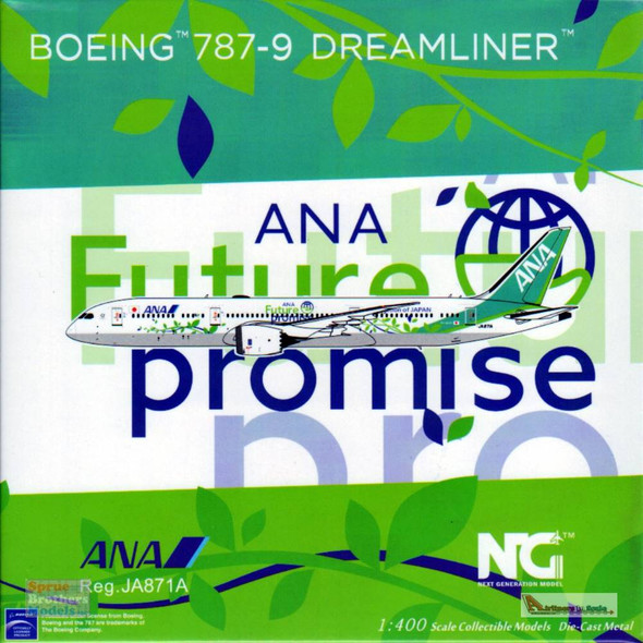NGM55100 1:400 NG Model ANA B787-9 Reg #JA871A 'ANA Future Promise' (pre-painted/pre-built)
