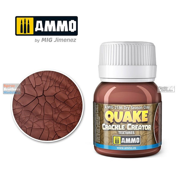 AMM2186 AMMO by Mig Quake Crackle Creator Textures - Dry Season Clay 40ml