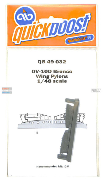 QBT49032 1:48 Quickboost OV-10D Bronco Wing Pylons (ICM kit)