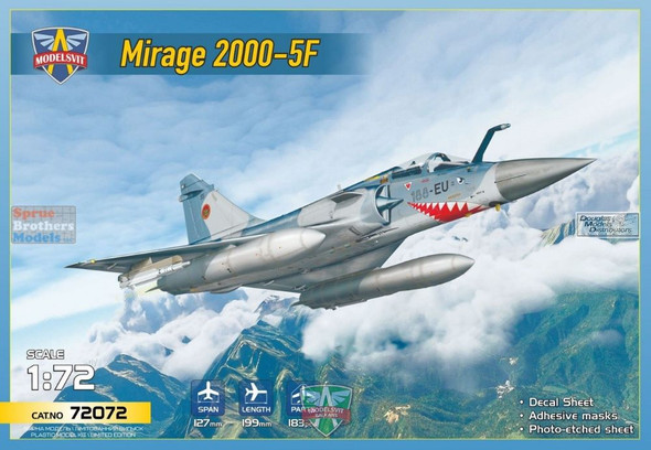 MDV72072 1:72 Modelsvit Mirage 2000-5F