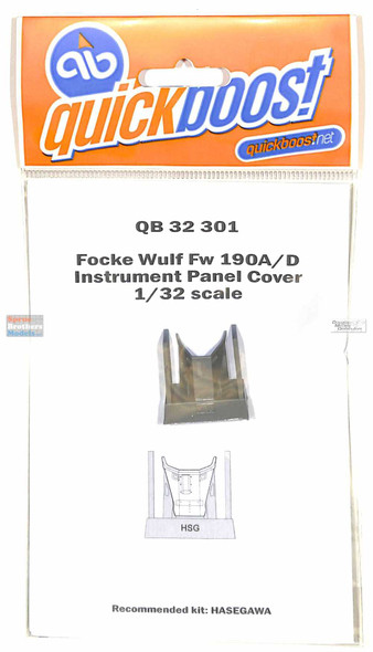 QBT32301 1:32 Quickboost Fw190A Fw190D Instrument Panel Cover (HAS kit)