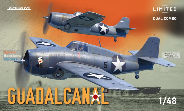 EDU11170 1:48 Eduard 'Guadalcanal' F4F-4 Wildcat Early & Late [Limited Edition Dual Combo]