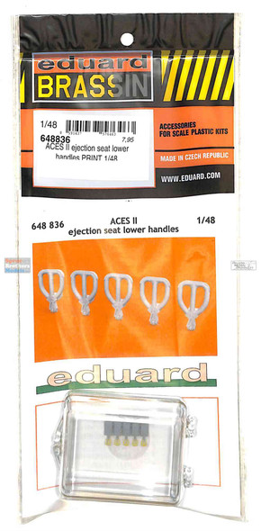 EDU648836 1:48 Eduard Brassin PRINT - Aces II Ejection Seat Lower Handles