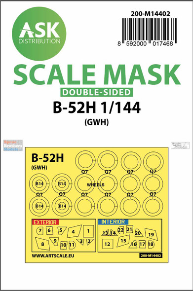 ASKM14402 1:144 ASK/Art Scale Mask - B-52H Stratofortress (GWH kit)