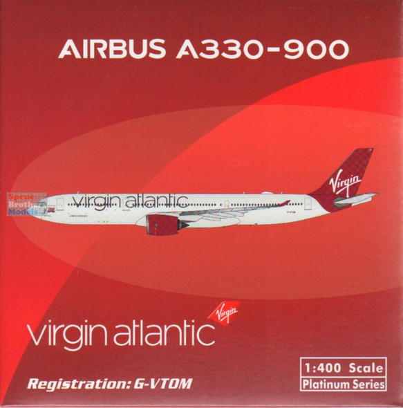 PHX11783 1:400 Phoenix Model Virgin Atlantic Airbus A330-900neo Reg #G-VTOM (pre-painted/pre-built)