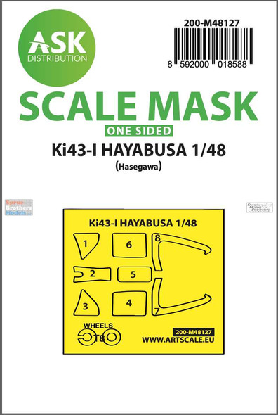 ASKM48127 1:48 ASK/Art Scale Mask - Ki43-I Hayabusa (HAS kit)