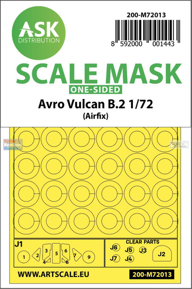 ASKM72013 1:72 ASK/Art Scale Mask - Avro Vulcan B.2 (AFX kit)