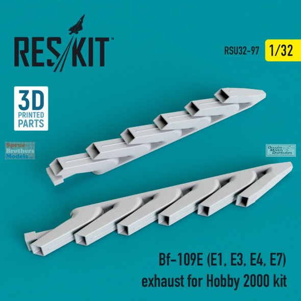 RESRSU320097U 1:32 ResKit Bf109E-1/3/4/7 Exhaust (H2K kit)