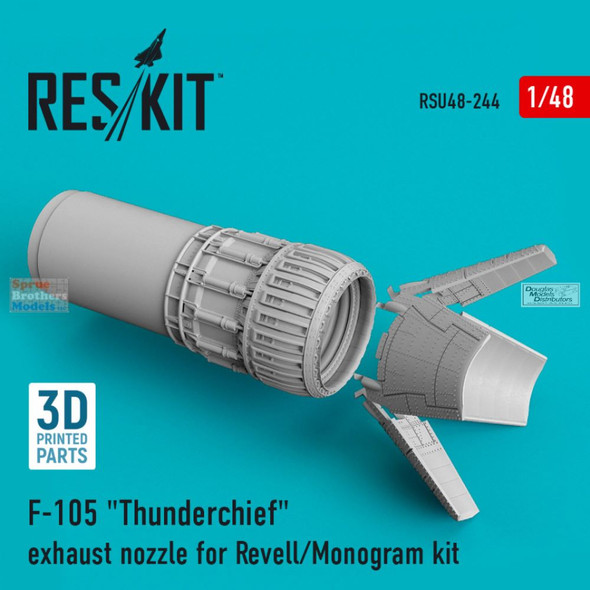 RESRSU480244U 1:48 ResKit F-105 Thunderchief Exhaust Nozzle (REV kit)