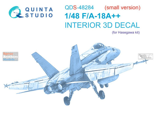 QTSQDS48284 1:48 Quinta Studio Interior 3D Decal - F-18A++ Hornet Late (HAS kit) Small Version