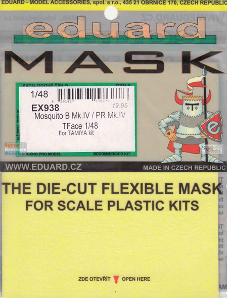 EDUEX938 1:48 Eduard Mask - Mosquito B Mk.IV / PR Mk.IV TFACE (TAM kit)