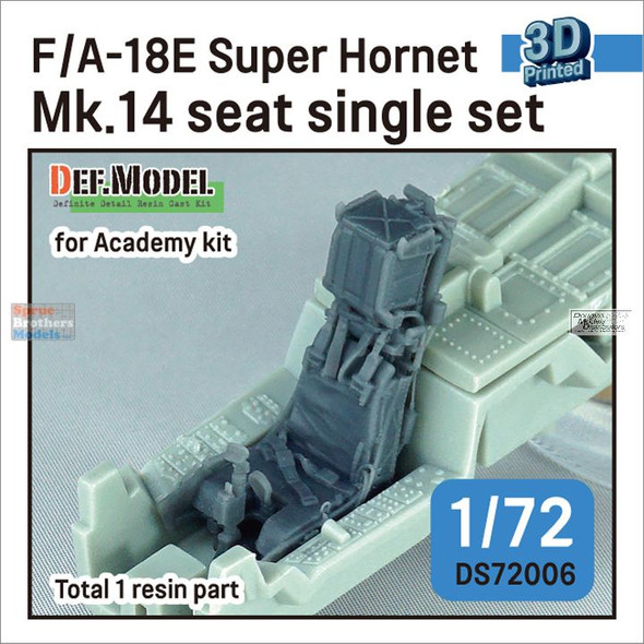 DEFDS72006 1:72 DEF Model F-18E Super Hornet Mk.14 Seat (ACA kit)