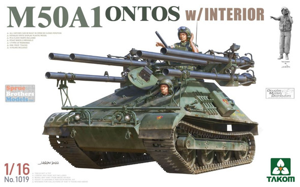 TAK01019 1:16 Takom M50A1 Ontos (with Interior)