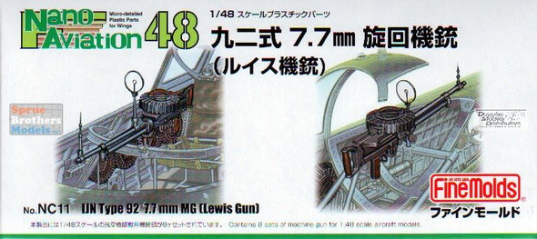 FNMNC011 1:48 Fine Molds IJN Type 92 7.7mm MG (Lewis Gun)