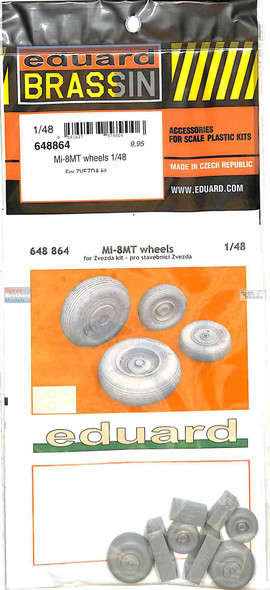 EDU648864 1:48 Eduard Brassin PRINT - Mi-8MT Hip Wheels (ZVE kit)