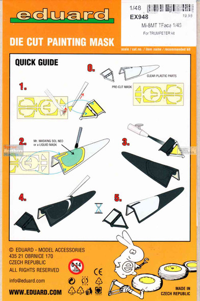 EDUEX948 1:48 Eduard Mask - Mi-8MT Hip TFACE (TRP kit)