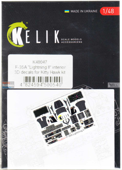 RESK48047K 1:48 ResKit/Kelik 3D Detail Set - F-35A Lightning II (KTH kit)