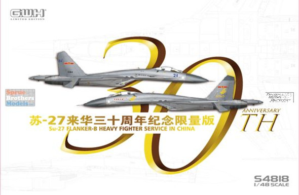 LNRS4818 1:48 Great Wall Hobby Su-27 Flanker-B '30th Anniversary Service in China'