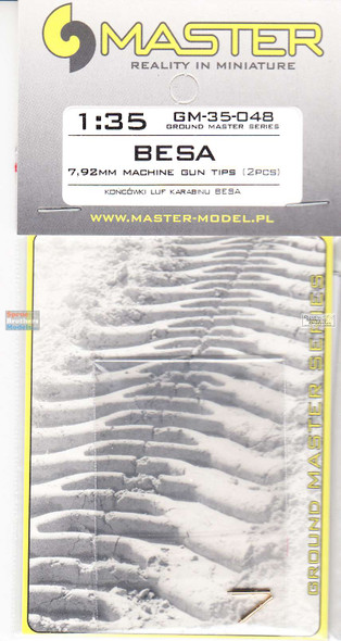 MASGM35048 1:35 Master Model Gun Barrel Set - BESA 7.92mm Machine Gun Tips (2pcs)