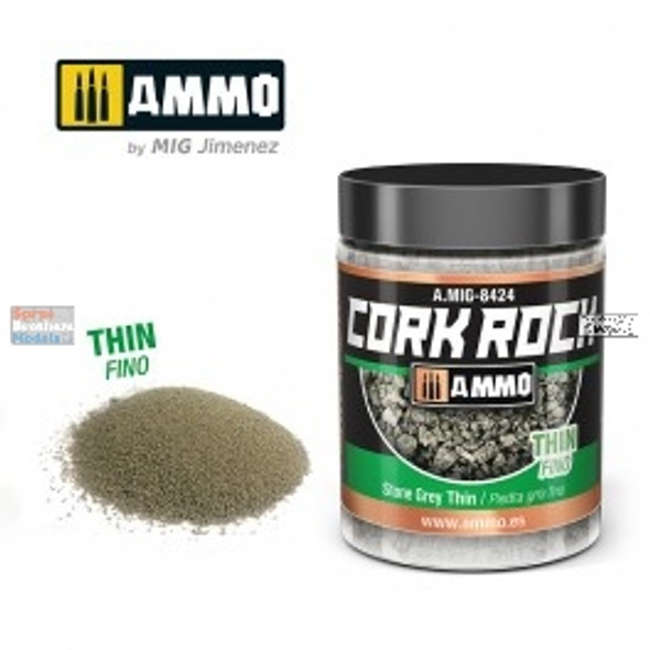 AMM8424 AMMO by Mig Cork Rock - Stone Grey Thin 100ml