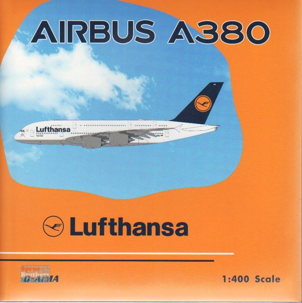 PHX04523 1:400 Phoenix Model Lufthansa Airbus A380 Reg #D-AIMA (pre-painted/pre-built)