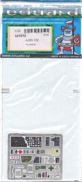 EDU321012 1:32 Eduard Color PE - A-20G Havoc Detail Set (HKM kit)