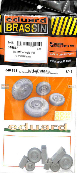 EDU648868 1:48 Eduard Brassin - Mi-8MT Hip Wheels (TRP kit)