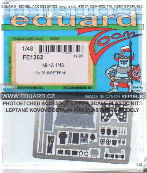 EDUFE1362 1:48 Eduard Color  Zoom PE - Mi-4A Hound (TRP kit)