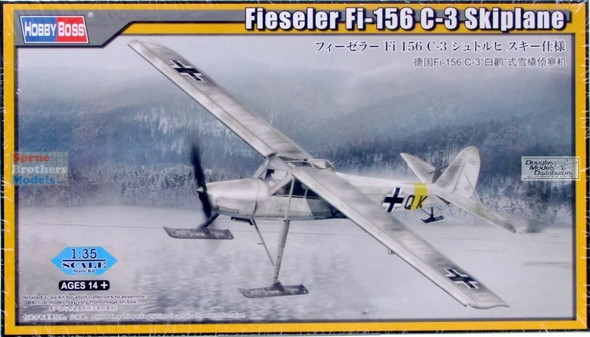 HBS80183 1:35 Hobby Boss Fieseler Fi-156C-3 Storch Skiplane