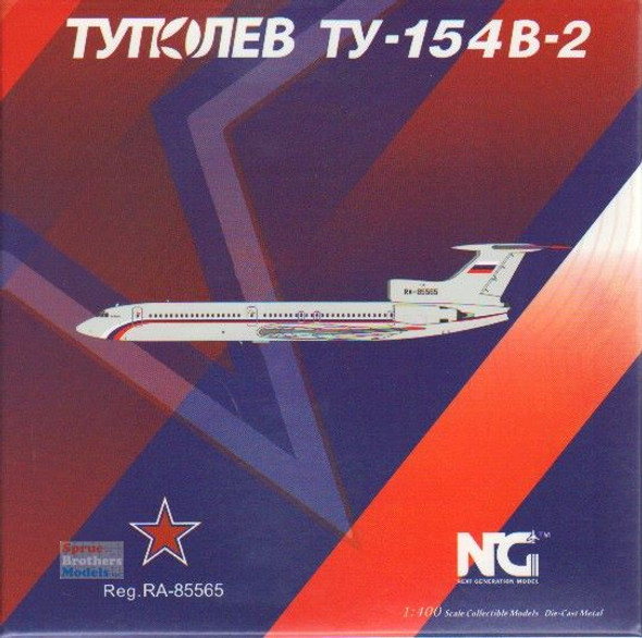 NGM54009 1:400 NG Model Russian Air Force Tu-154B-2 Reg #RA-85565 (pre-painted/pre-built)