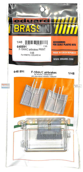 EDU648891 1:48 Eduard Brassin Print - F-104A F-104C Starfighter Airbrakes (EDU/KIN kit)