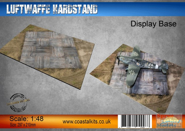 CKS0109-48 1:48 Coastal Kits Display Base - Luftwaffe Hardstand