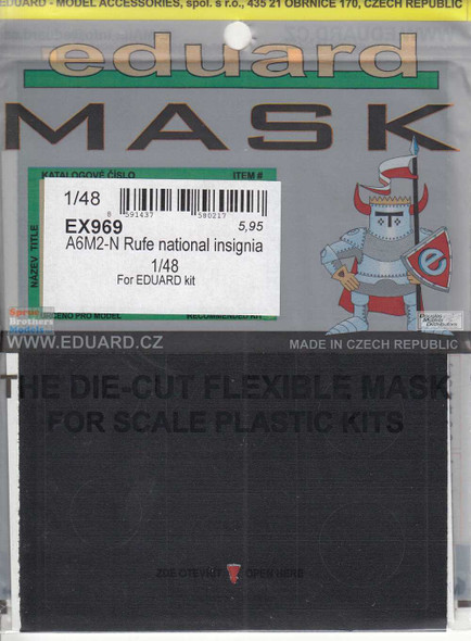 EDUEX969 1:48 Eduard Mask - A6M2-N Rufe National Insignia (EDU kit)