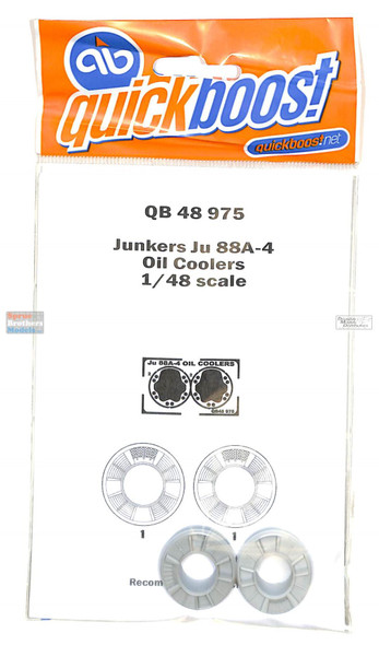 QBT48975 1:48 Quickboost Ju88A-4 Oil Coolers (ICM kit)