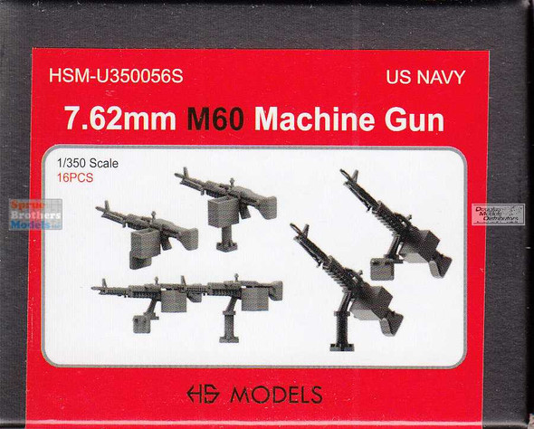 HSMU350056U 1:350 HS Models US Navy 7.62mm M60 Machine Gun