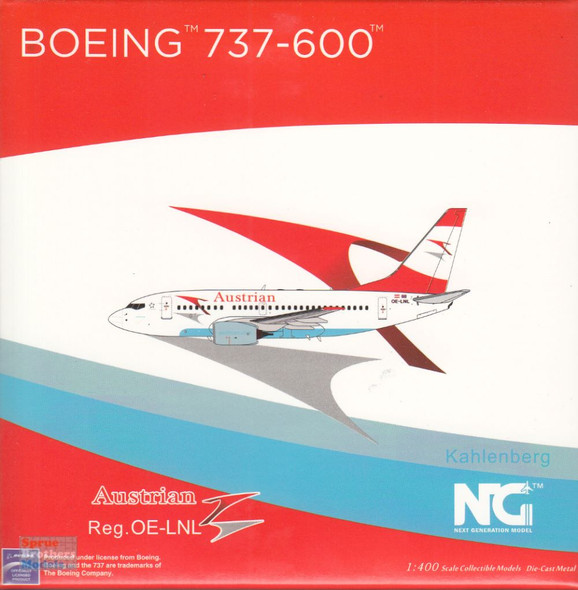 NGM76015 1:400 NG Model Austrian Airlines B737-600 Reg #OE-LNL (pre-painted/pre-built)