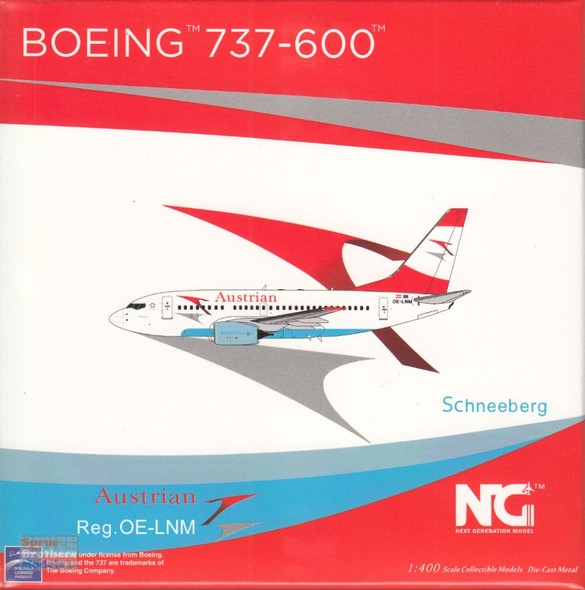 NGM76016 1:400 NG Model Austrian Airlines B737-600 Reg #OE-LNM (pre-painted/pre-built)