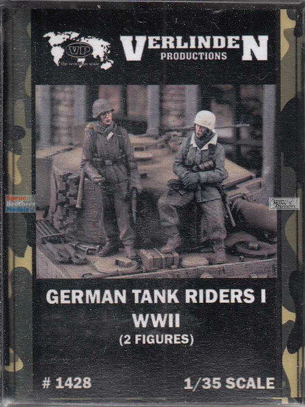 VERN1428 1:35 Verlinden WW2 German Tank Riders 1 (2 figures)