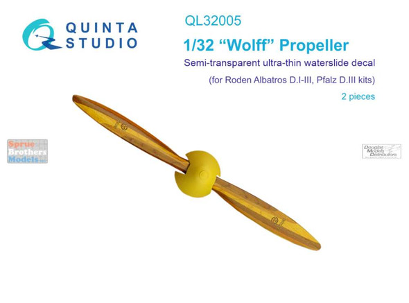 QTSQL32005 1:32 Quinta Studio "Wolff" Propeller (ROD kit)