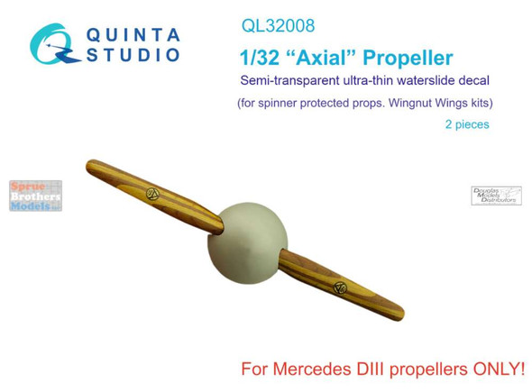 QTSQL32008 1:32 Quinta Studio "Axial" Propeller (WNW kit)