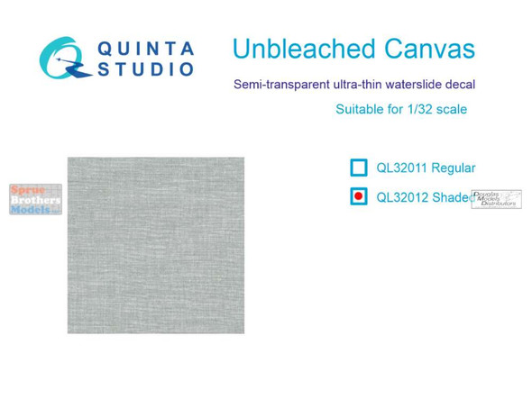 QTSQL32012 1:32 Quinta Studio Unbleached Canvas Shaded