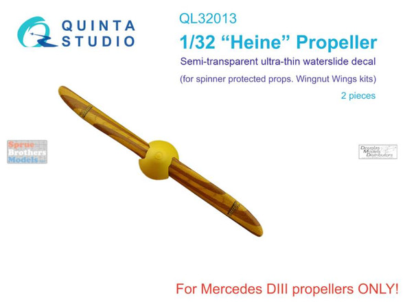 QTSQL32013 1:32 Quinta Studio "Heine" Propeller (WNW kit)