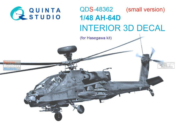 QTSQDS48362 1:48 Quinta Studio Interior 3D Decal - AH-64D Apache (HAS kit) Small Version