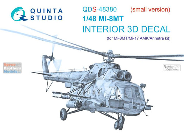 QTSQDS48380 1:48 Quinta Studio Interior 3D Decal - Mi-8MT Hip (AMK kit) Small Version